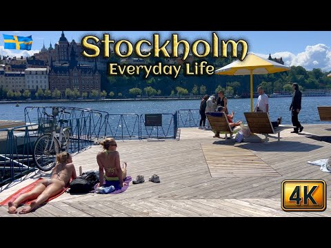 Sweden: Walking in Stockholm’s Södermalm | Scenic Paths & Water Views [4K]