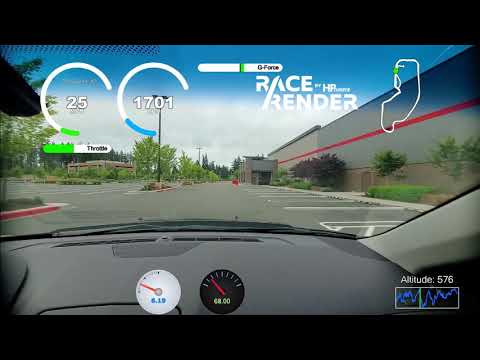 test laps with the obd2 and track addict