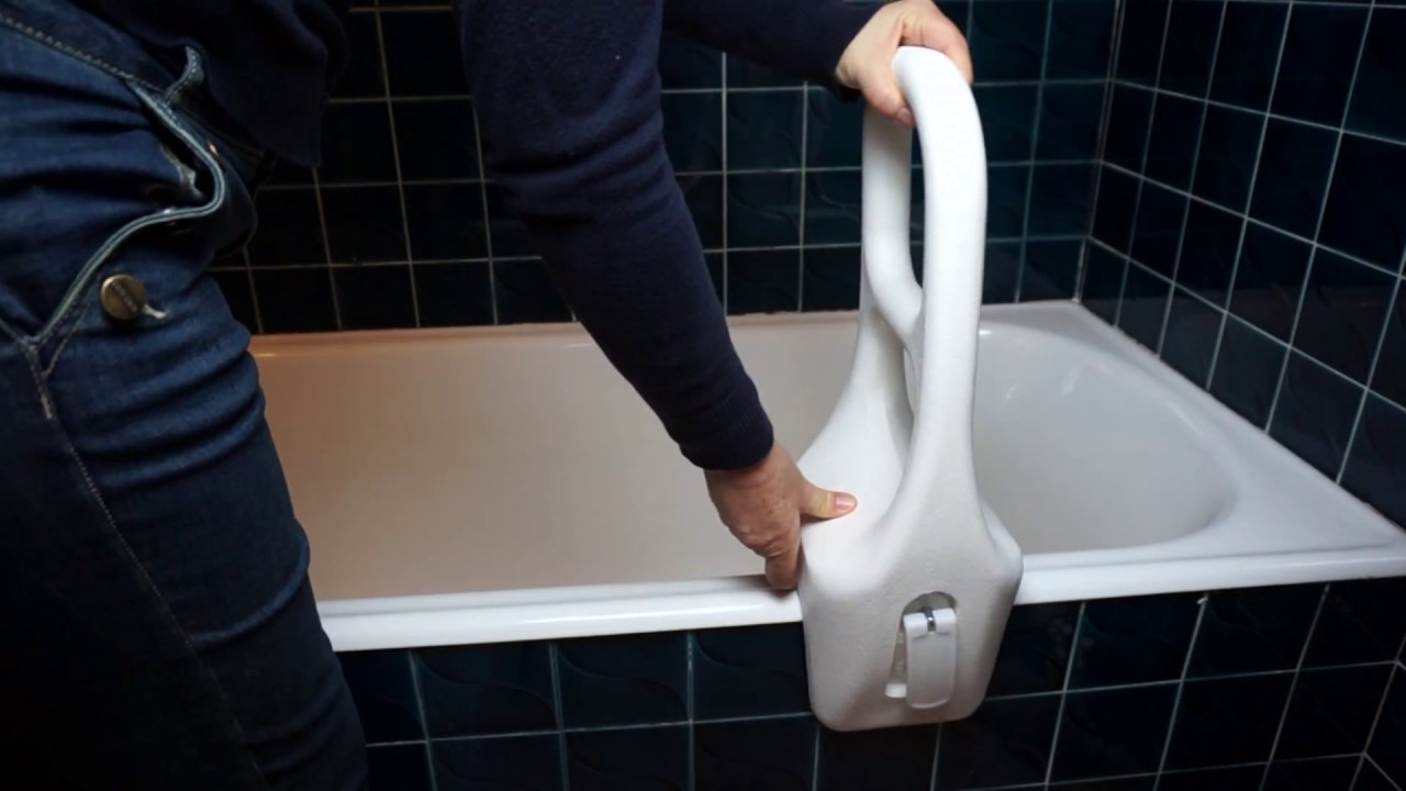 Barre d'appui de baignoire moulée