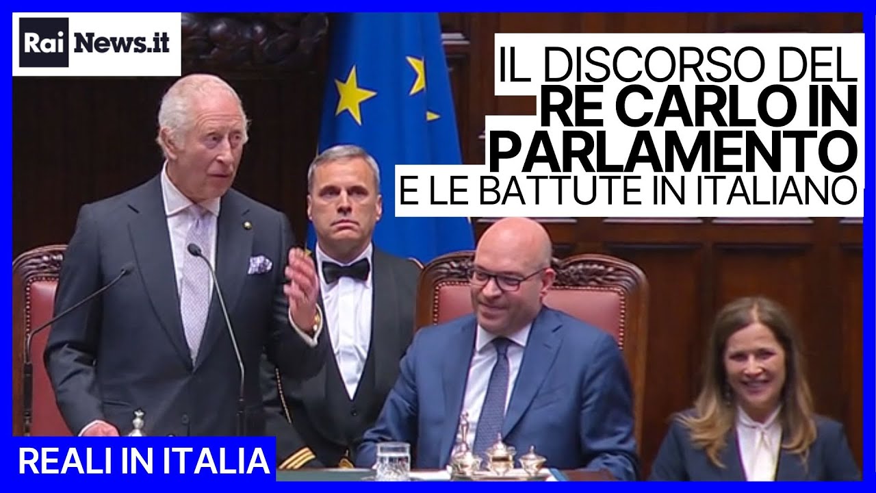 Il discorso del Re Carlo in Parlamento: "Le nostre storie intrecciate, siamo entrambi europei"