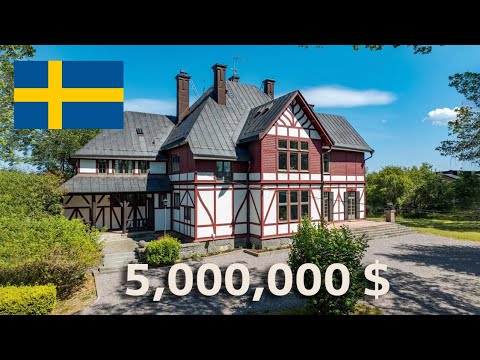 Exclusive 13-Room Villa in Prestigious Djursholm – Architectural Elegance Meets Waterfront Luxury