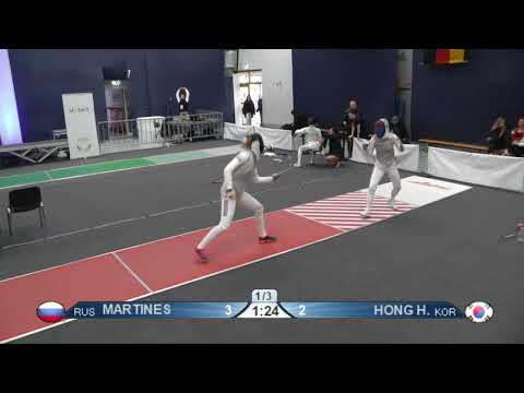 2019 122 T64 30 F F Individual Tauberbischofsheim DE WC RED MARTINES HAUREGI Oksana RUS vs HONG Hyo