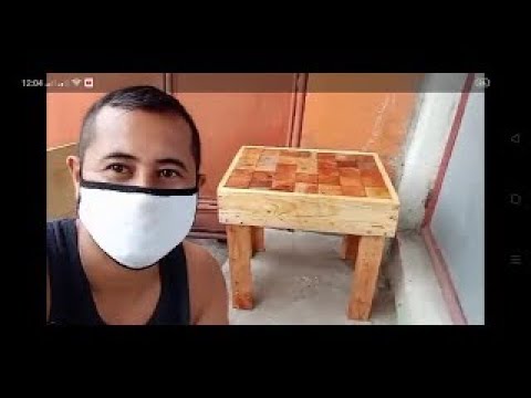 Amazing Design Ideas /making Table from pallet blocks #WoodworkingProject | Sanny boy