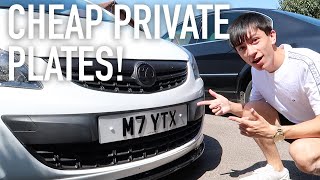 HOW TO BUY *CHEAP* PRIVATE PLATES UK!