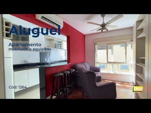 Petrópolis | Apartamento mobiliado e equipado com 1 quarto para alugar | 40 m² | 1 vaga