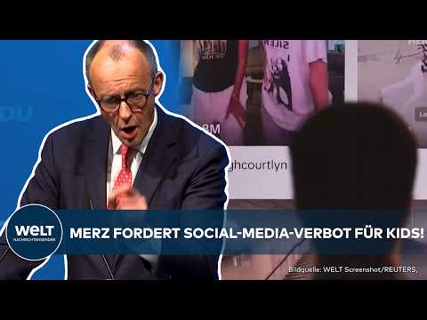 FRIEDRICH MERZ: Bundeskanzler fordert Social-Media-Verbot für Kinder! "Sind Feinde der Demokratie"