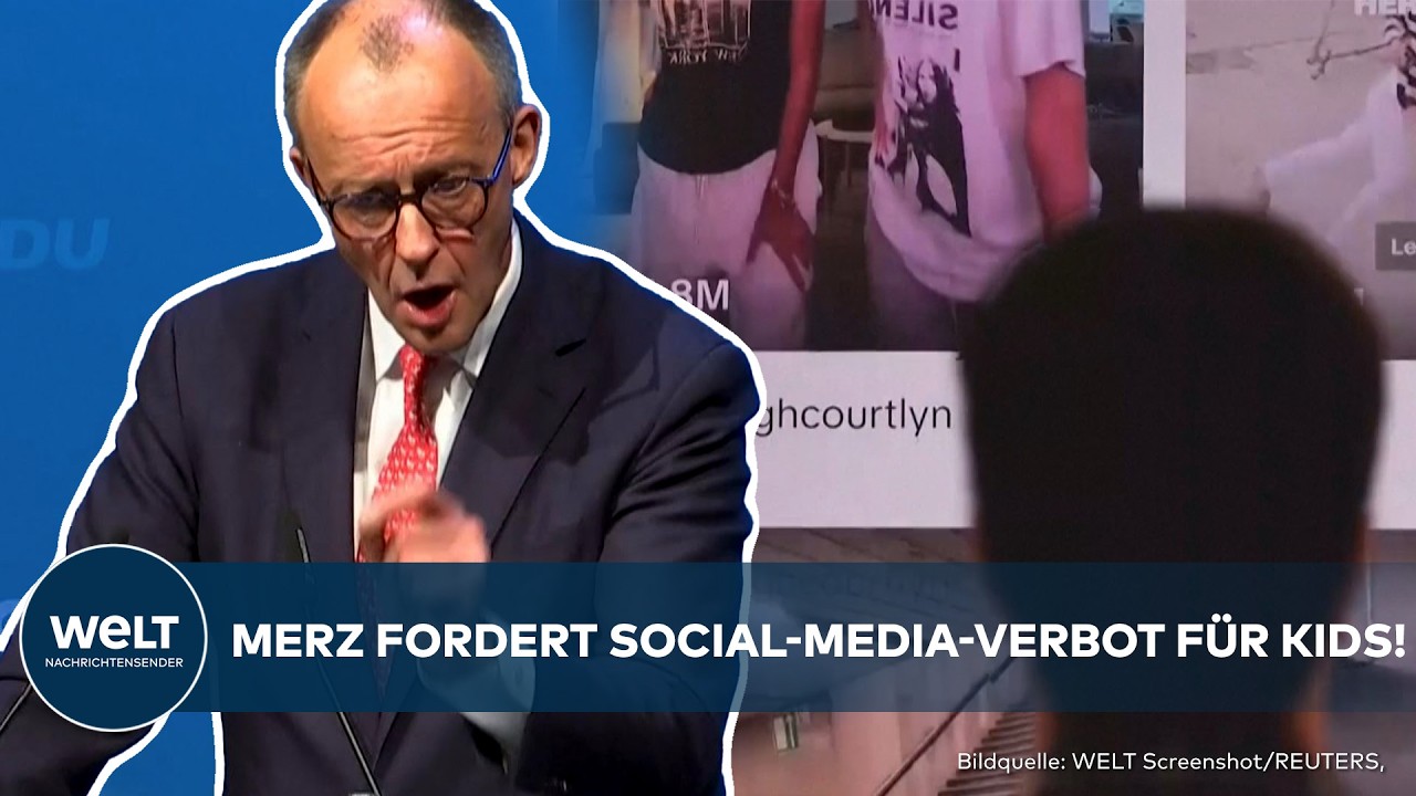 FRIEDRICH MERZ: Bundeskanzler fordert Social-Media-Verbot für Kinder! "Sind Feinde der Demokratie"