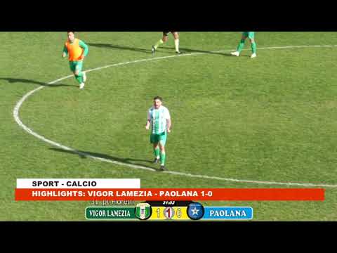 HIGHLIGHTS: VIGOR LAMEZIA  - PAOLANA 1-0