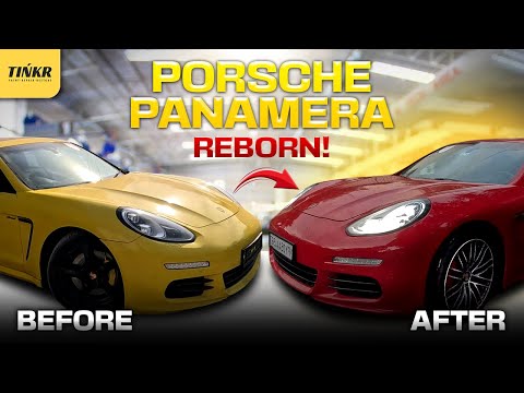 Porsche Panamera Massive Transformation | Comprehensive Body Work | Car color change | Tinkr