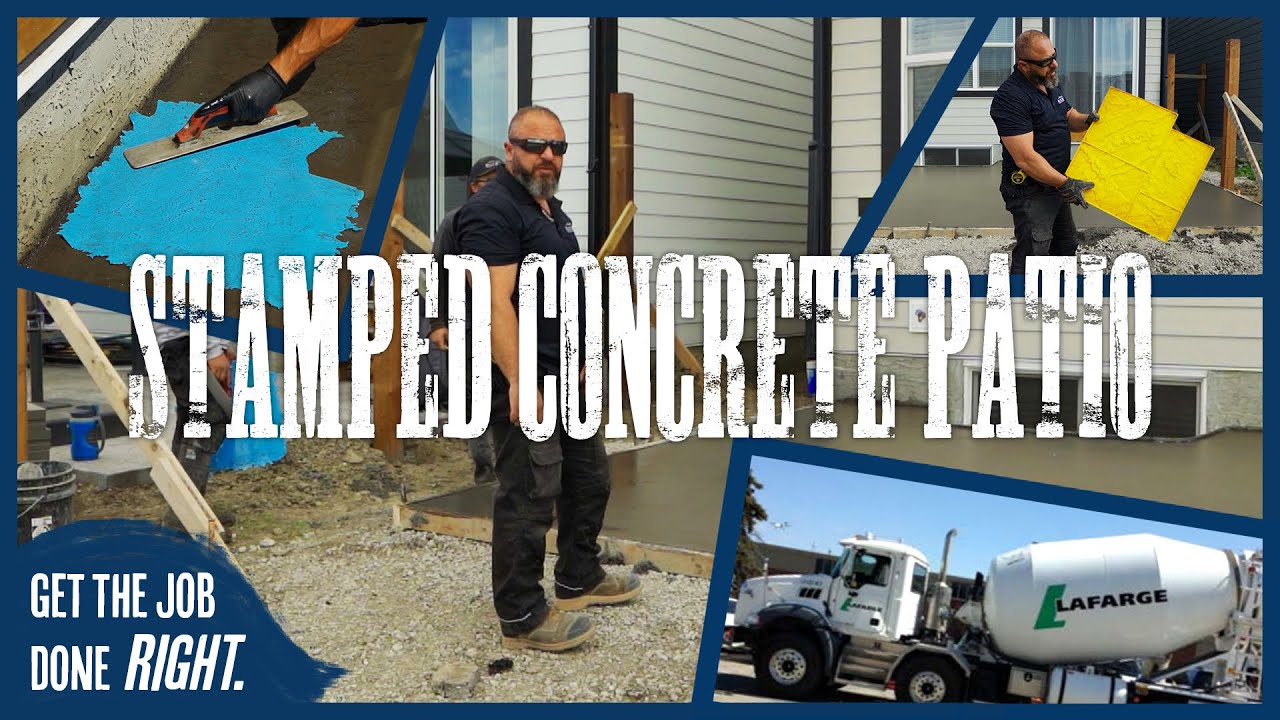 Stamped Concrete Patio by Blue Lake Contracting