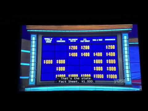 Jeopardy, Brayden Smith Day 2 - 1st Daily Double (12/16/20)