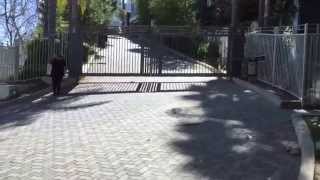 Contemporary Swing Gate for Private Community