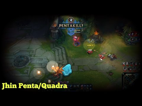 League of legends - Best Jhin Ace/Quadra Ranked game
