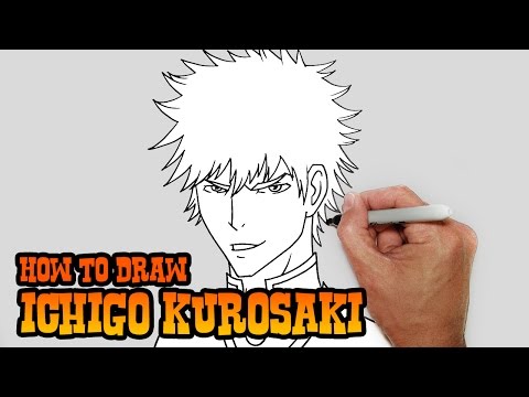 How to Draw Ichigo Kurosaki- Bleach- Video Lesson - YouTube