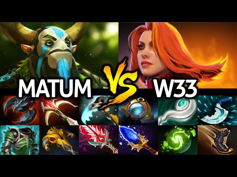 W33 Lina GH Rubick VS MATUMBAMAN Natures Prophet - Epic Comeback Dota 2