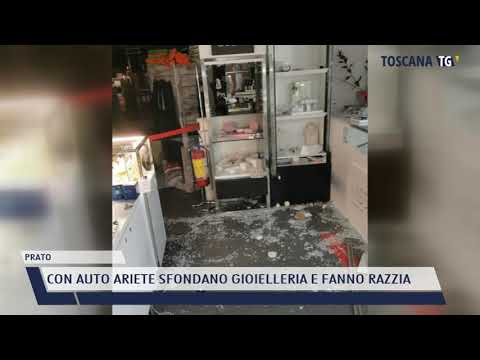 2021-05-20 PRATO - CON AUTO ARIETE SFONDANO GIOIELLERIA E FANNO RAZZIA