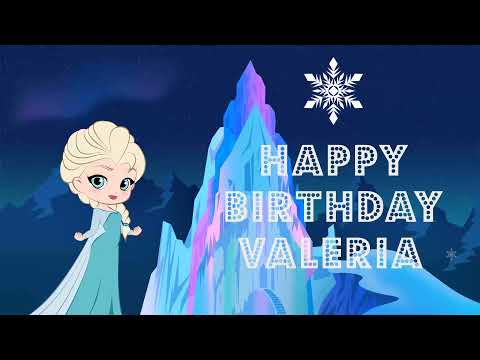 Happy Birthday Valeria - greeting card video ❤️