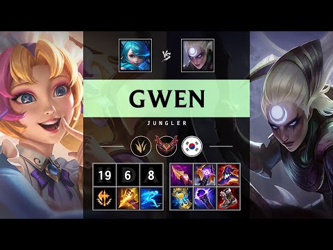 Gwen Jungle vs Diana - KR Grandmaster Patch 25.15