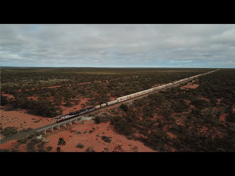 Massive Double Stacked Freight Trains: Heart of the Trans Australian Railway