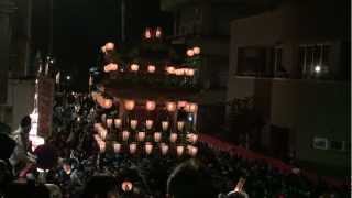 preview picture of video '2012年　秩父夜祭　団子坂曳き下ろし(下郷笠鉾)　‐　Chichibu yomatsuri'