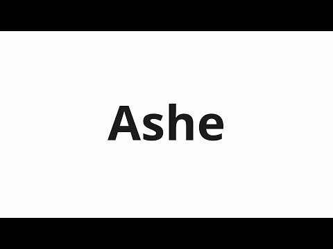 How to pronounce Ashe | Аше (Asha in Russian)