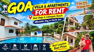 Goa Villa & Apartments for Rent | Affordable Stay Near Baga & Calangute Beach | 