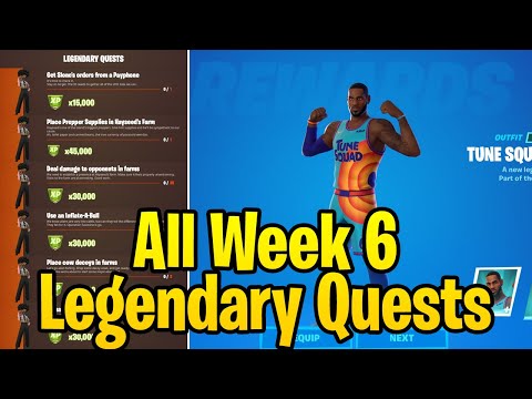 All Week 6 Legendary Quest Challenges Guide Fortnite Season 7!