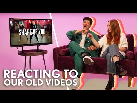 Reacting to Our Old Videos | Kyle Hanagami & Haley Fitzgerald