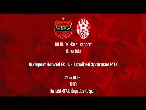 Budapest Honvéd FC II. - ESMTK, NBIII. Dél-Keleti csoport, 10.forduló