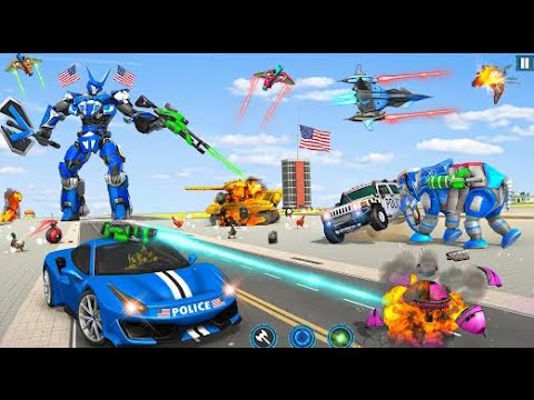 Police Elephant Robot Game - Android GamePlay | Walk through a Game
