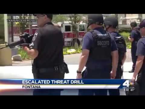 06.22.16 NBC4 5pm- Escalated Threat Drill Fontana