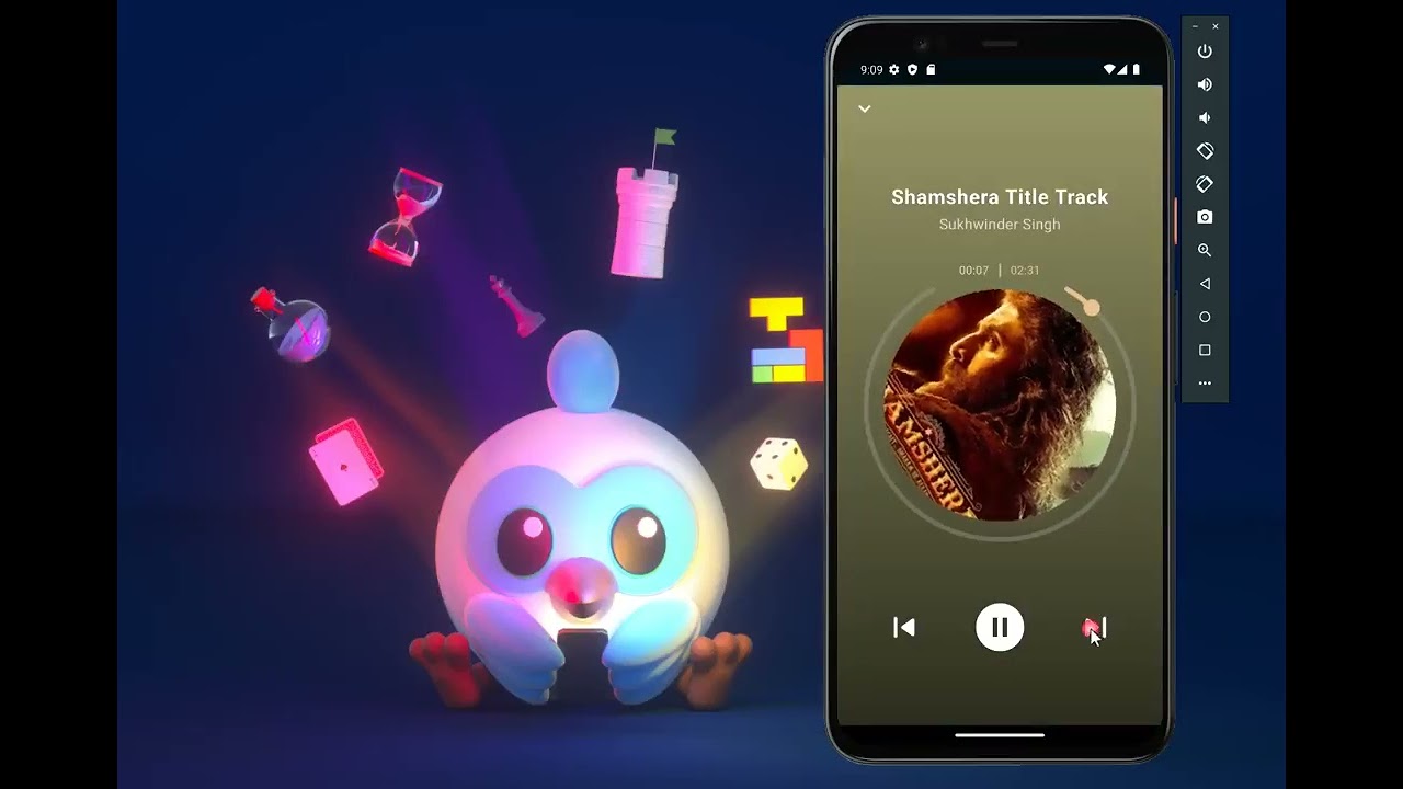 First Open Source Flutter based material design music player with audio plugin to play online music