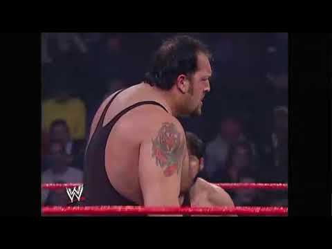 Big Show vs 3 Minute Warning (Rosey, Jamal & Rico) WWE Raw 10/21/2002