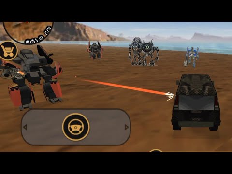 Hummer VS Robots Gang Fight In Vegas Crime Simulator | who won?