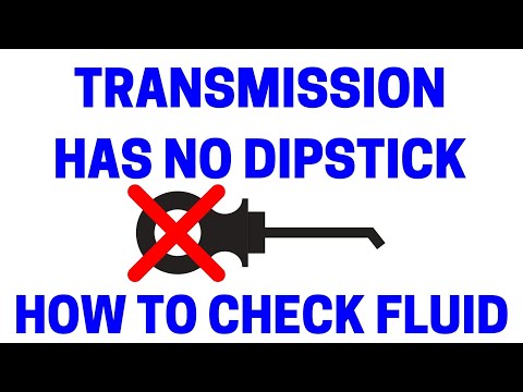 Part of a video titled How To Check Transmissions With No Dipstick - Easy! - YouTube