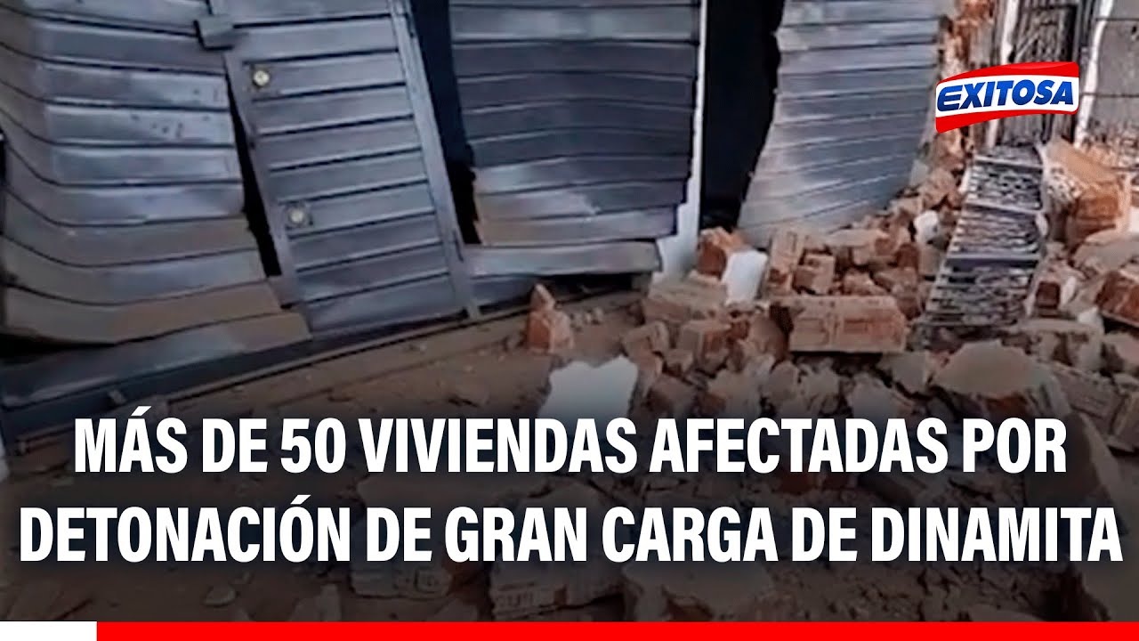 🔴🔵 Atentado en Trujillo: Más de 50 viviendas afectadas por detonación de gran carga de dinamita
