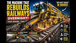 How the Plasser & Theurer Track Renewal Train Is Built (Full Process)