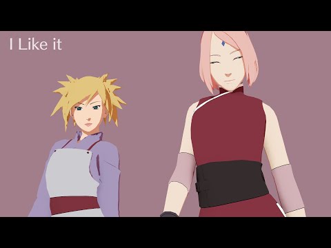 Lisa (from BLACKPINK) - I Like It - Sakura*Temari | Naruto MMD