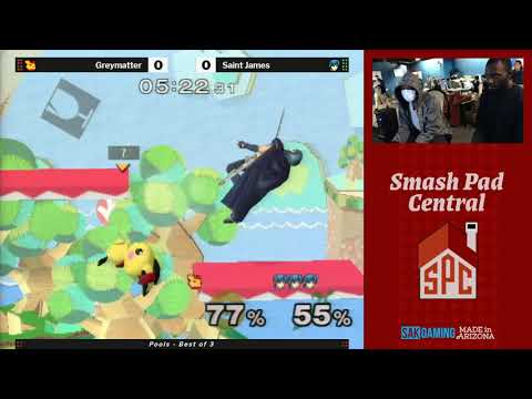 SPC 133 Pools - Greymatter (Pichu/Marth) vs Saint James (Marth)