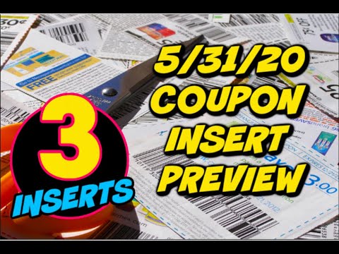5/31/20 COUPON INSER PREVIEW | 3 INSERTS!!!