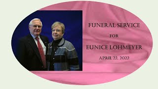 Funeral for Eunice Lohmeyer