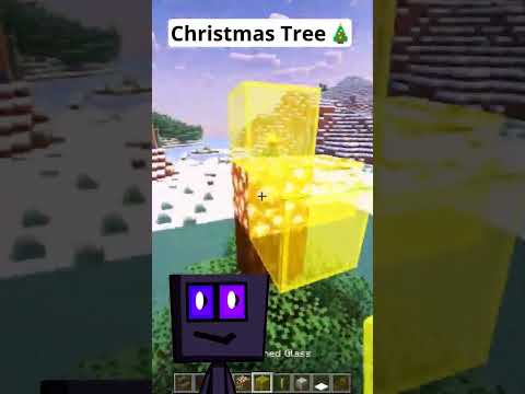 Insane Minecraft Christmas Tree Build! 🎅🎄 #shorts