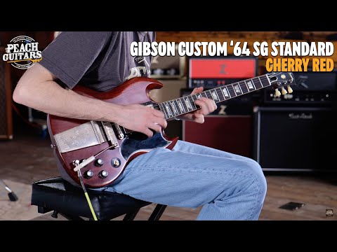 Immagine Gibson Custom 1964 SG Standard Reissue w/Maestro Vibrola | Cherry Red - VOS - 12
