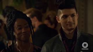 Alec and Madzie at the party