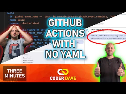 How to Create GitHub Actions Workflows Without Writing YAML (for donet apps)
