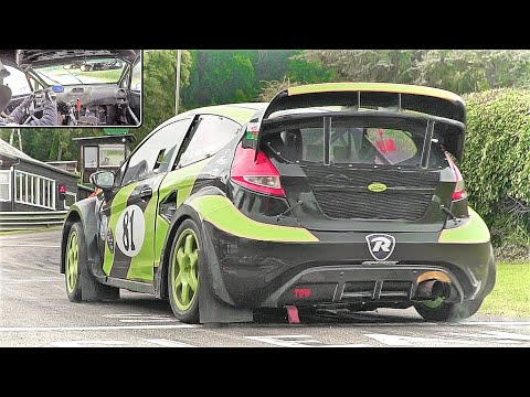 600Hp/900Nm Ford Fiesta Cosworth 4x4 || ONBOARD Rallycross Monster
