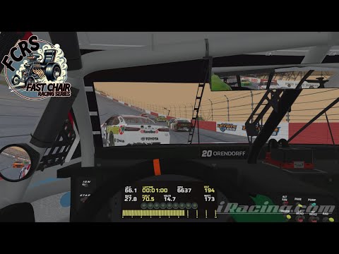 FCRS iRacing League at Darlington on board no commentary