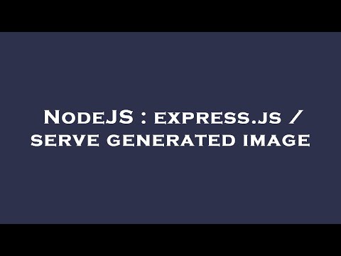 NodeJS : express.js / serve generated image