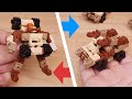 Micro LEGO brick SWAT team vehicle transformer mech - ATV man
