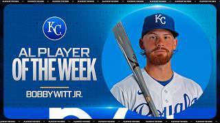 Bobby Witt Jr. is the American League Player of the Week! ???? (11-for-27 [.407 AVG], 3 HR, 4 RBI)